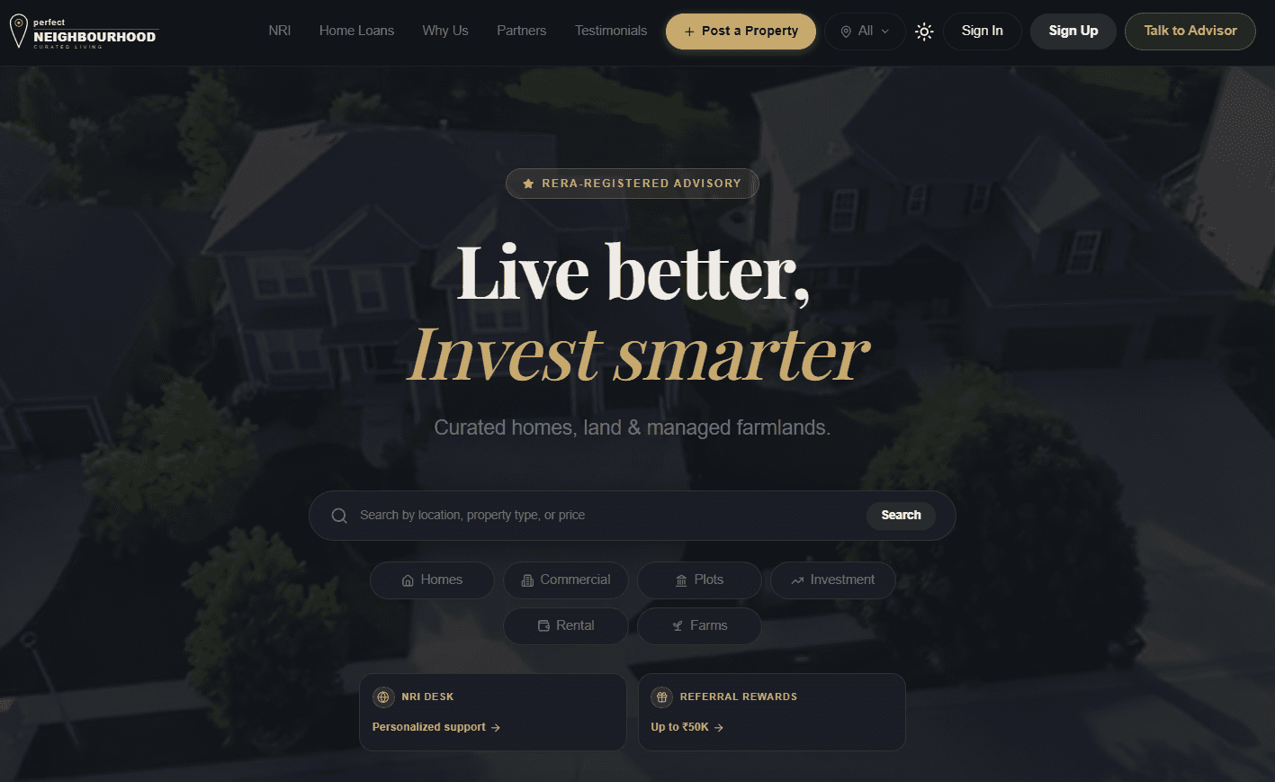 Perfect Neighbourhood — 50+ EOIs from one Meta campaign.
